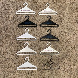 Lot of 10 Doll Clothing Hangers for American Girl Doll Clothing and Accessories